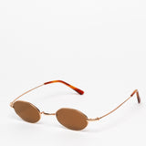 Gouverneur Audigier The Reimagined Oval Rose Gold with Warm Brown Lenses sunglasses, three-quarter view
