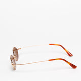 Gouverneur Audigier The Reimagined Oval Rose Gold with Warm Brown Lenses sunglasses, side profile