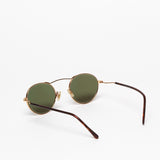 Gouverneur Audigier The Writer 41 Champagne with Vintage Green Lenses sunglasses, rear three-quarter view