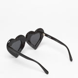 Yazbukey x Linda Farrow / Heart Sunglasses / Black White