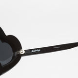 Yazbukey x Linda Farrow / Heart Sunglasses / Black White