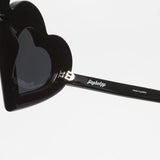 Yazbukey x Linda Farrow / Heart Sunglasses / Black White