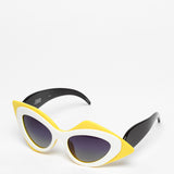 Prabal Gurung x Linda Farrow / Pop Art Cat Eye / Yellow White