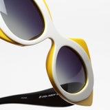 Prabal Gurung x Linda Farrow / Pop Art Cat Eye / Yellow White