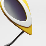 Prabal Gurung x Linda Farrow / Pop Art Cat Eye / Yellow White