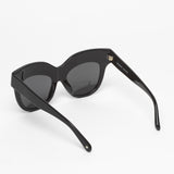 Markus Lupfer x Linda Farrow / Oversize Sunglasses With Daisies / Black and White