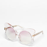 Matthew Williamson x Linda Farrow / Butterfly Sunglasses  / Clear Pink