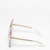 Matthew Williamson x Linda Farrow / Butterfly Sunglasses  / Clear Pink