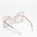 Matthew Williamson x Linda Farrow / Butterfly Sunglasses  / Clear Pink