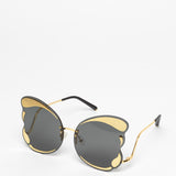 Matthew Williamson x Linda Farrow / Butterfly Rimless Sunglasses / Shiny Yellow Gold