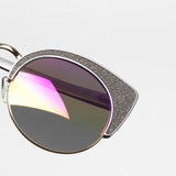 Matthew Williamson x Linda Farrow / 182 / Lilac Alu Light Gold Silver Glitter Rainbow Mirror