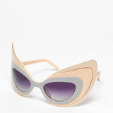 Agent Provocateur x Linda Farrow / Cat-Eye Mask / Peach and Gold