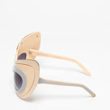 Agent Provocateur x Linda Farrow / Cat-Eye Mask / Peach and Gold