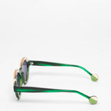 Theo / Futurisme / 018 Transparent Piquant Green + Transparent Pastel Yellow + Green Lined