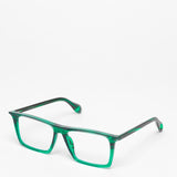 Theo / Alba / 007 Green Lined + Transparent Opal Green