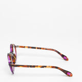 Theo / Sunrise / 008 Brown Dalmatian + Transparent Purple