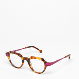 Theo / Couple / 004 Brown Dalmatian + Fuchsia