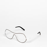 Theo / Isobath / 420 Tack Room White + Burnt Shadow Matte by Theo, Eyeglasses - - Independent curated luxury eyewear available at I Visionari