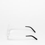 Theo / Isobath / 420 Tack Room White + Burnt Shadow Matte by Theo, Eyeglasses - - Independent curated luxury eyewear available at I Visionari