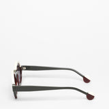 Theo / Kubisme / 033 Solid Military Green + Cappuccino White + Dark Burgundy