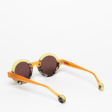 Theo / Kubisme / 035 Juicy Orange + Yellow Transparent + Rocky Grey