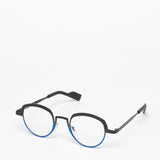 Theo / Sleep / 365 Black Matte + Electric Blue