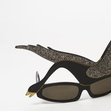 Rare Find / The Black Swan / Black and Swarovski