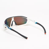 Vuarnet / Trek / White Blue HD Rainbow Flashed Organic Nylon