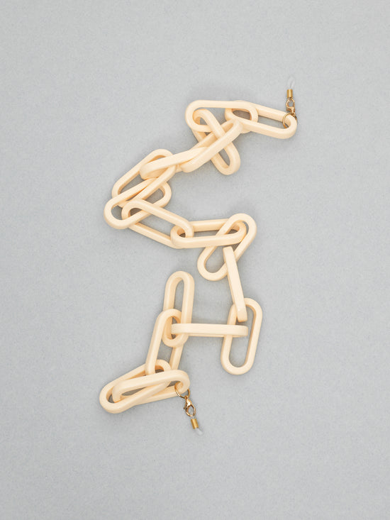 I Visionari / Oversize Resin Glasses Chain / Ivory