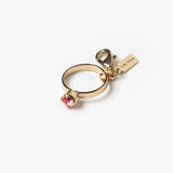 Huma / Ring Earring / Pink