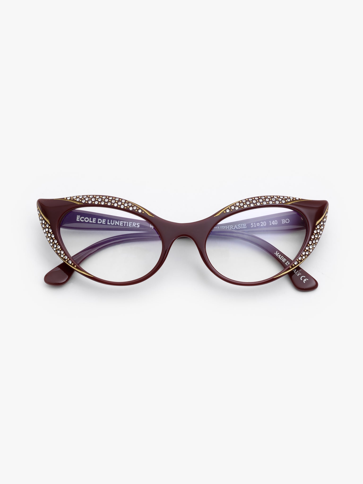 École de Lunetiers / Euphrasie / Burgundy by École de Lunetiers, Eyeglasses - - Independent curated luxury eyewear available at I Visionari