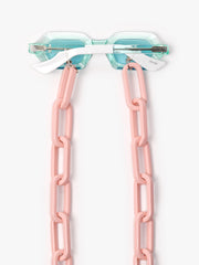I Visionari / Oversize Resin Glasses Chain / Pink - I Visionari