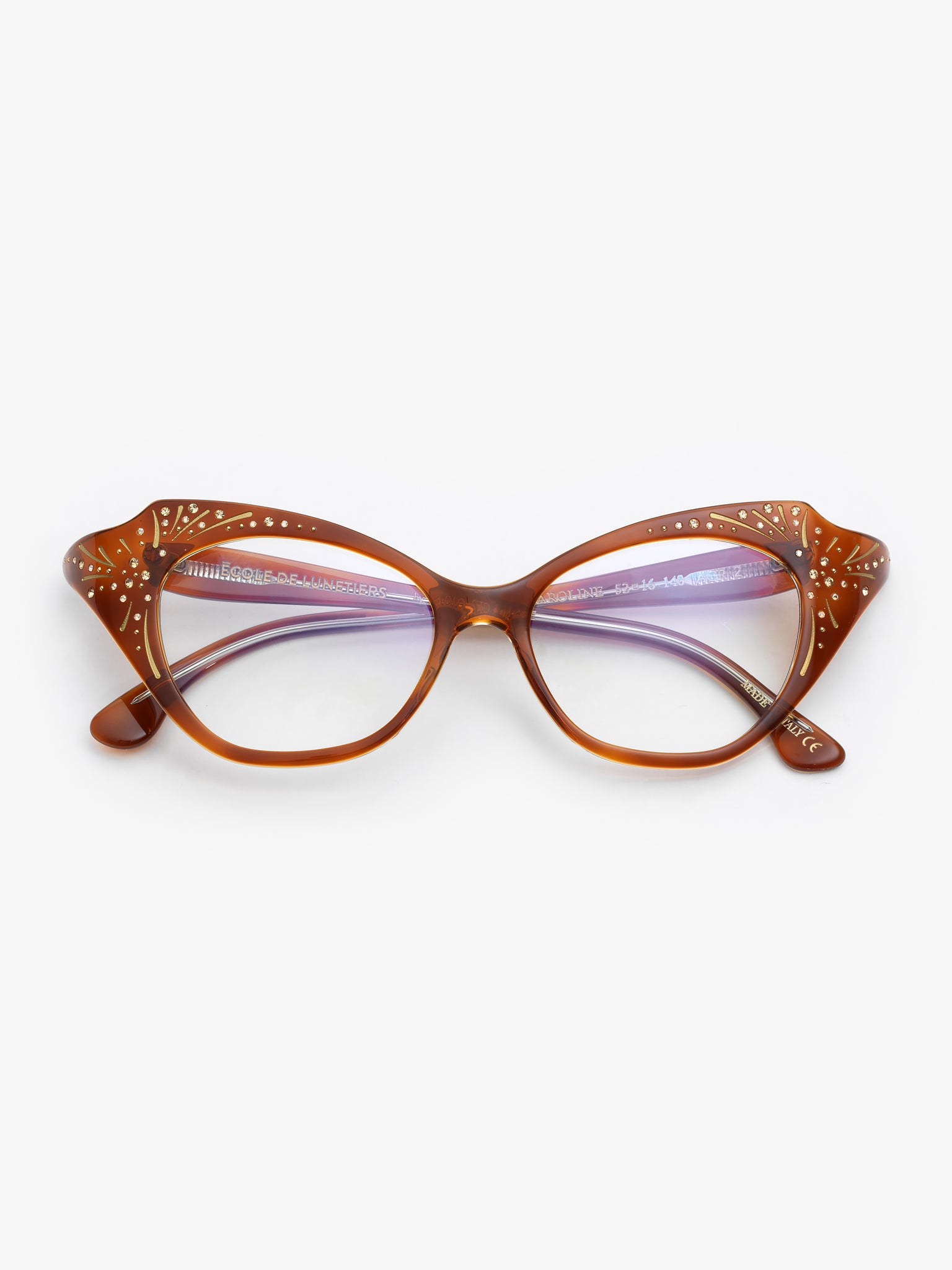 École de Lunetiers / Caroline / Havana Caramel by École de Lunetiers, Eyeglasses - - Independent curated luxury eyewear available at I Visionari