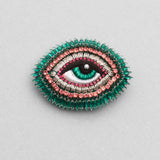 Céleste Mogador / Hollywood Brooch / Green and Pink