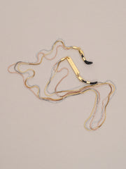 Frame Chain / Tricolour / White, Rose and Yellow Gold
