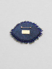 Céleste Mogador / The Eye Brooch / Blue Rhinestone