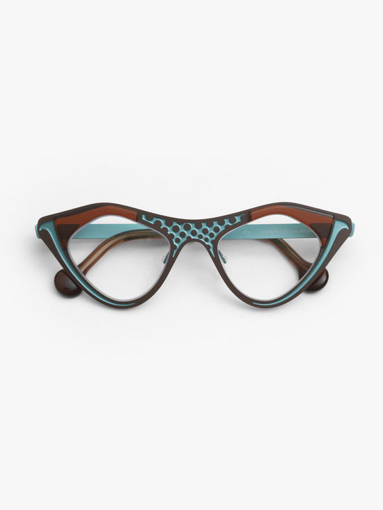 Theo / TVS Liz / 471 98+14 + Transparent Red Brown