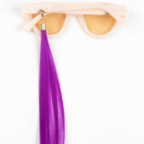 Huma / Earring Straight Hair / Purple - I Visionari