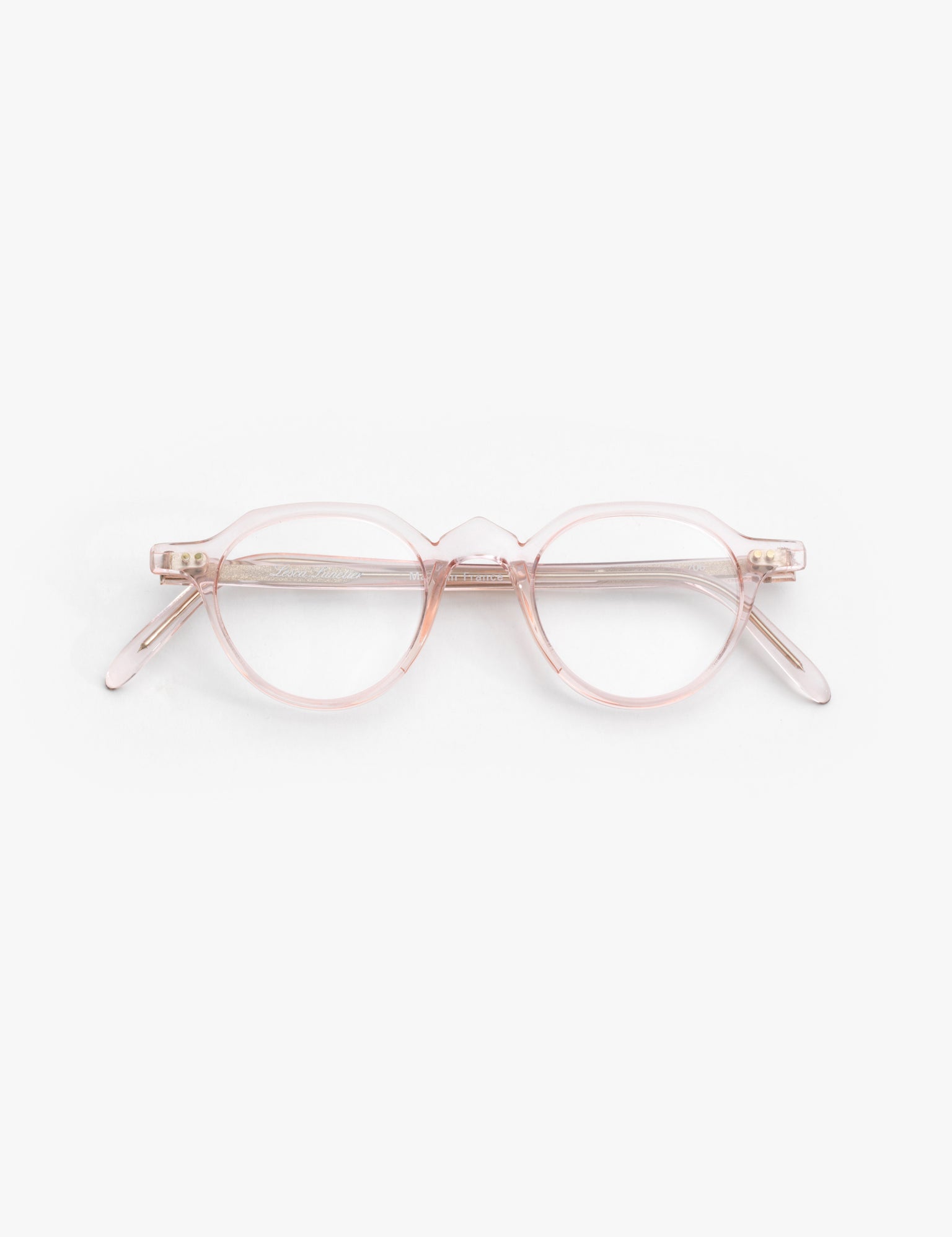 Lesca Lunetier / P21 / Crystal Pink by Lesca Lunetier, Eyeglasses - - Independent curated luxury eyewear available at I Visionari