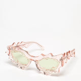 Florentina Leitner / Spike Sunglasses / Pink and Green