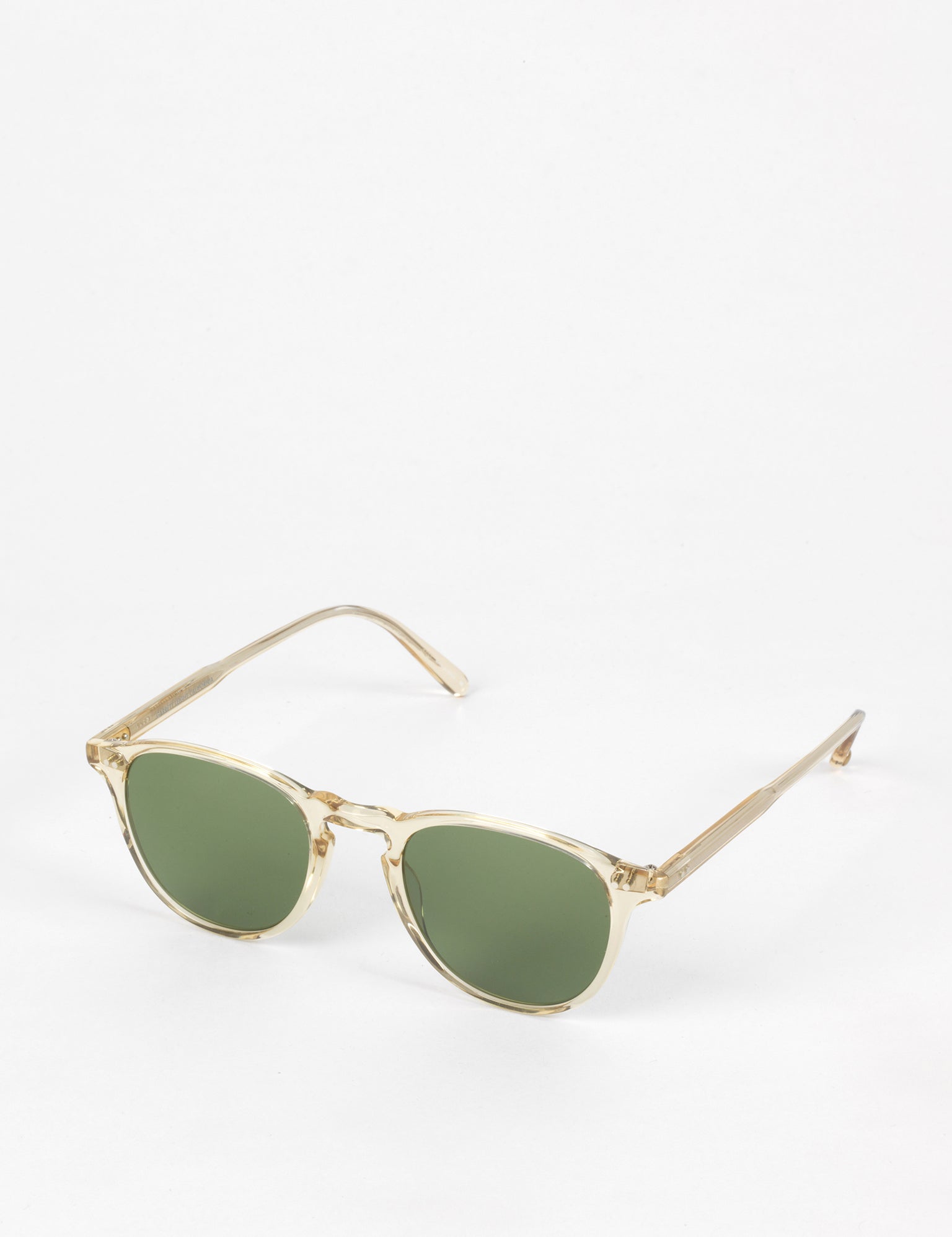 Garrett Leight / Hampton / Champagne With Pure Green Glass - I Visionari