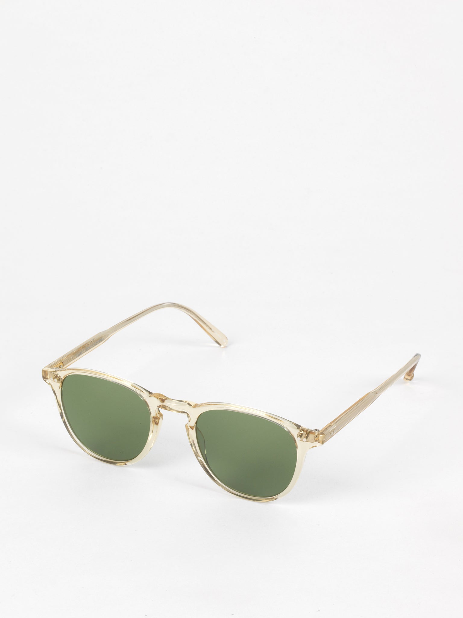 Garrett Leight / Hampton / Champagne With Pure Green Glass - I Visionari