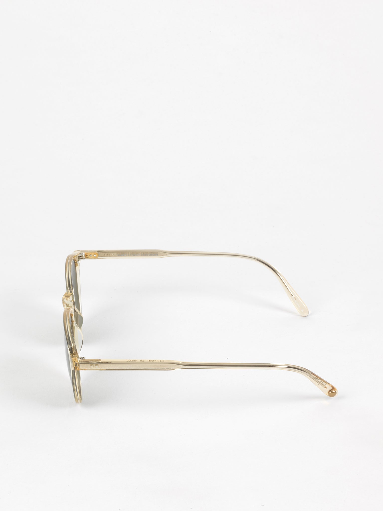 Garrett Leight / Hampton / Champagne With Pure Green Glass - I Visionari