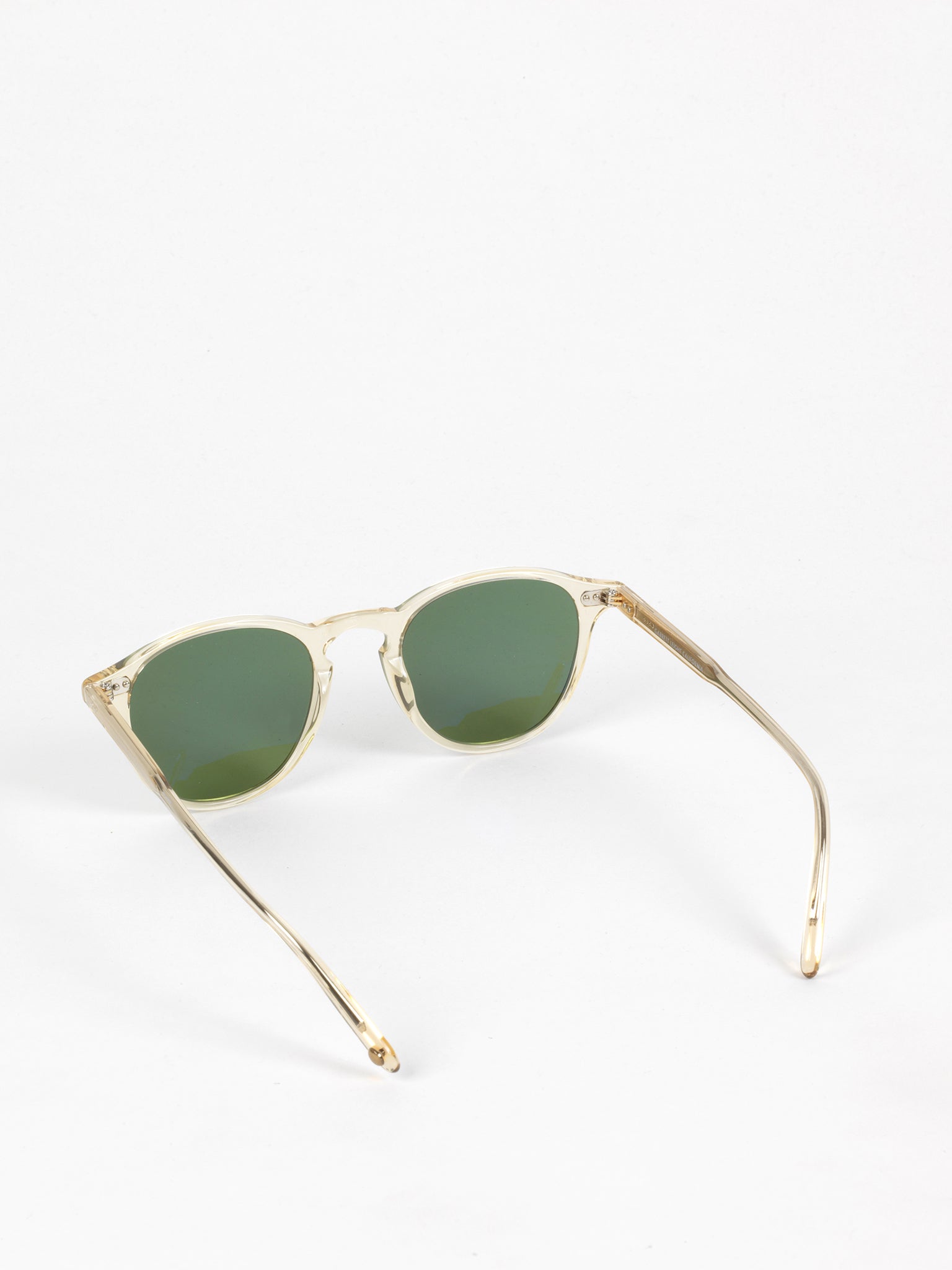 Garrett Leight / Hampton / Champagne With Pure Green Glass - I Visionari