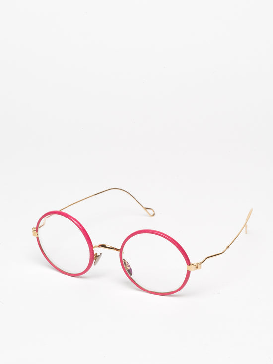 Gouverneur Audigier / Corium Round / Champagne Gold Leather Fucsia
