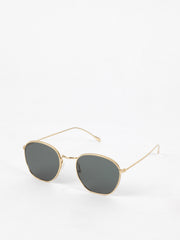 Illesteva / Prince / Gold With Olive Flat Lenses - I Visionari