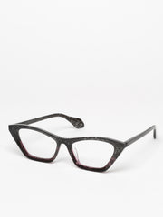 Theo / Mille + 89 / 033 Black Lattice Transparent Shocking Pink