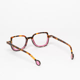 Theo / Schommel / 008 Brown Dalmatian Dark Brown Horn Transparent Shocking Pink